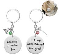 Because I Knew You I Have Been Changed for Good Gifts - Collar musical Wicked the Musical, llavero de amigo, regalos malvados, joyería de amistad, regalos para mejores amigas, regalos malvados para