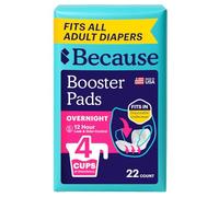 Because Las almohadillas de refuerzo Overnight se adaptan a todos los pañales para adultos, ayudan a mantener tu pañal de adulto activo toda la noche, añade 4 tazas a la ropa interior de incontinencia