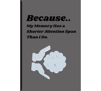 Because My Memory Has a Shorter Attention Span Than I Do: A Humorous Journal for Writing Things Down Before They Disappear