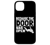 Because The Door Was Open Skydiver Pun Parachutist Skydiving Carcasa para iPhone 14 Plus