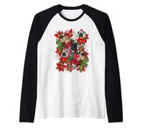 Because Xmas Pug Camiseta Manga Raglan