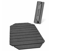 BECCOCASA Alfombra de Piedra Diatomita para Baño 60x40,Secado Rápido, Antideslizante, Antibacteriana,Tapete de Ducha Súper Absorbente, Fácil de Limpiar, Sin Moho, Gris