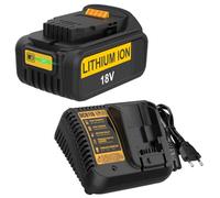 BECDXPal 18V 5.0Ah Batería +Cargador DCB118 para Dewalt Batería 18V DCB184 | Compatible con Dewalt Cargadore 18V y Baterías DCB184 DCB200 DCB182 DCB180 CB181 DCB205