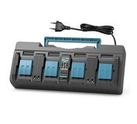 BECDXPal DC18SF 18V 4 Puertos Cargador para Makita 18V Batería | BL1850B BL1850 BL1840 BL1840B BL1830B BL1830 BL1820 BL1825 BL1815