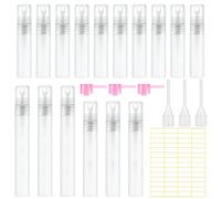 Becellen 16 Pzs Atomizador Perfume Recargable 5/8/10ml, Mini Bote Spray Pulverizador Decants Perfumes Perfumador Pequeño Antifugas Reutilizable para Viajes Limpieza