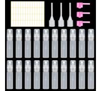 Becellen 20×5ml Atomizador Perfume Recargable, Mini Bote Spray Pulverizador Decants Perfumes PerfumadorPequeño Antifugas Reutilizable para Viajes Limpieza