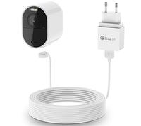 BECEMURU Quick Charge 3.0 & Cargador de batería con cable magnético resistente a la intemperie para Arlo Ultra1/2, Arlo Pro 5/4/3 cámara de vigilancia (blanco) (1 unidad)