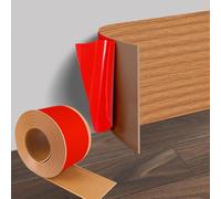bechoanigel 10 cm x 3,0 m, zócalo blando autoadhesivo, PVC flexible, grano de roble amarillo, rodapiés plano, autoadhesivo, rodapiés para salón, dormitorio, cocina