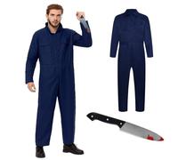 bechoanigel Disfraz de Michael Myers para adultos, Halloween Michael Myers, mono de terror, cosplay para Halloween, carnaval, XL