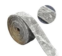 bechoanigel Molduras autoadhesivas de color gris blanco, 10 m x 8 cm x 5 mm, cenefa autoadhesiva resistente al agua, cenefa de estuco para pared, cenefa autoadhesiva, adecuado para pasillos, murales,