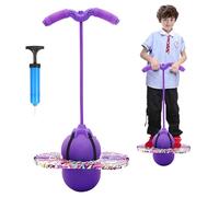 bechoanigel Pogo con Asas,100KG Equilibrado y Coordinado Pogo de Rebote, Las Asas Son Ajustables Equipado para Niños y Adultos para Entrenar Las Habilidades de Equilibrio (Púrpura)