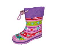 BECK Botas de lluvia 'Joy' verde / lila / rosa / rojo, Talla 23