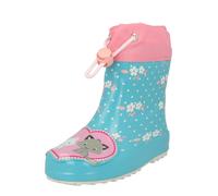 BECK Botas de lluvia 'Kätzchen' ecru / turquesa / gris / rosa 20 ecru / turquesa / gris / rosa