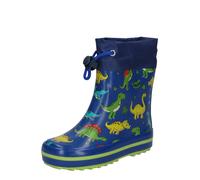 BECK Botas de lluvia 'Mini Dino' azul / mostaza / verde claro / rojo fuego / blanco, Talla 26