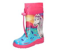 BECK Botas de lluvia 'Sunrise' azul / amarillo / rosa / blanco 33 azul / amarillo / rosa / blanco