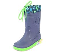 BECK Botas de lluvia 'Blinking Flummies' navy / azul claro / verde, Talla 24