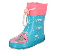 BECK Botas de lluvia 'Kätzchen' ecru / turquesa / gris / rosa 21 ecru / turquesa / gris / rosa