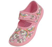 BECK Zapatillas de casa 'Rainbow' piel / lima / verde claro / rosa / blanco 23 piel / lima / verde claro / rosa / blanco
