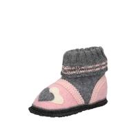 BECK Zapatillas de casa 'Little Hearts' gris basalto / rosa / blanco 35 gris basalto / rosa / blanco
