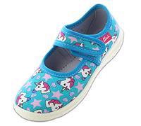 Beck Zapatillas de unicornio para niñas., turquesa, 33 EU