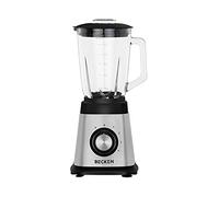 BECKEN Batidora de Vaso, Jarra de Cristal, 1.5L, 1000W, Acero Inoxidable