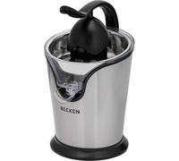 BECKEN - Exprimidor Eléctrico - Ideal para Jugos Naturales - Potencia 100 W - Filtro en Acero Inoxidable - Sistema Antigoteo - Fácil de Limpiar