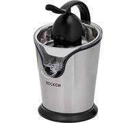 BECKEN - Exprimidor Eléctrico - Ideal para Jugos Naturales - Potencia 100 W - Filtro en Acero Inoxidable - Sistema Antigoteo - Fácil de Limpiar