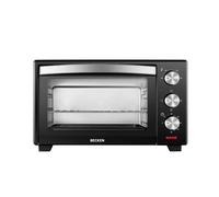 Becken - Mini Horno Eléctrico Sobremesa - Capacidad 20 L - 1380W - 4 niveles de potencia - Grill con 3 posiciones - Control manual - Temporizador - Luz piloto - Bandeja incluida