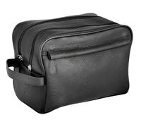 BECKER-MANICURE Erbe Solingen Bolso De Aseo Grande De Cuero Negro