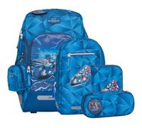 Beckmann mochila escolar Active Air FLX Schoolbag Set 6 -piezas 20-25L Blue Lightning azul
