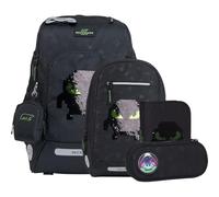 Beckmann mochila escolar Active Air FLX Schoolbag Set 6 -piezas 20-25L Pixel negro