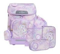 Beckmann mochila escolar Plus Air Schoolbag 7 teilig Unicorn Princess Purple morado