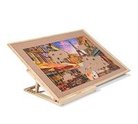 Becko - Juego de tablero de rompecabezas y soporte/kit de tablero de rompecabezas de madera/meseta de rompecabezas - con tablero de rompecabezas para hasta 1000 piezas (1500 piezas)