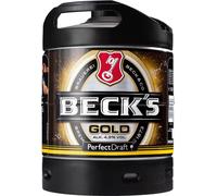 Becks cerveza gold Oro Perfect Draft 6 litros barril 4,9% vol.