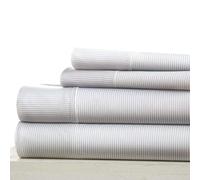 Becky Cameron Linen Market Juego de sábanas, Gris Claro, Queen