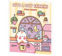 Becky Cas Cute & Cozy Coloring - Hygge Moments: Malbuch für Erwach (Tapa blanda)