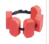 Beco 9662 - Cinturón de natación con 5 flotadores, Ayuda a la natación para niños de 2 a 6 años, 15-30 kg, Rojo, Certificado por TÜV y GS