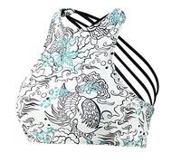 Beco - Bikini para Mujer con Tirantes Cruzados de Espaguetis, Color Blanco y Multicolor, Talla 36