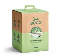 Beco Bolsas de arena para gatos, extra gruesas y resistentes, resistentes al desgarro, para tu caja de arena para gatitos, fácil de limpiar, extragrande, paquete de 24