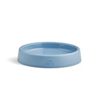 Beco Cuenco para Gatos - Cuenco Estable para Alimentos y Agua, plástico Reciclado, Base de Goma Antideslizante, Platos de alimentación Aptos para Bigotes, Azul costero