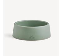 Beco Cuenco para Perros - Cuenco Estable para Alimentos y Agua, plástico Reciclado, Base de Goma Antideslizante, Verde Oliva, pequeño