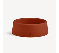 Beco Cuenco para Perros - Cuenco Estable para Alimentos y Agua, plástico Reciclado, Base de Goma Antideslizante, Terracota, pequeño