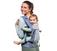 Beco Gemini Cool Portabebés Malla, Recién Nacido, Cool Dark Grey | 4 Posiciones Ergonómicas con Asiento Ajustable, comodidad certificada Sana para Caderas desde las primeras semanas.