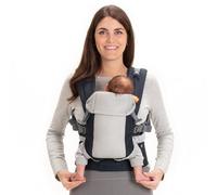 Beco Gemini Mochila Portabebés Ergonómica de 3,2 a 15,8 kg (7-35 lbs) | Posición en M, Asiento Ajustable, 100% Algodón Suave | Mochila de Porteo para Recién Nacidos y Niños Pequeños (Náutico)