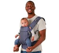 Beco Gemini Portabebés Ergonómico Recién Nacido, 3-16 kg, Lino Azul | 4 Posiciones Ergonómicas: cara a ti, cara al mundo, cadera y espalda, Asiento Ajustable, certificado Sano para las Caderas.