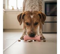 BECO Hueso Portagolosinas de Goma Rosa para perros