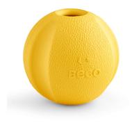 Beco Juguete para Perros - Bola de Goma Natural para Buscar, Juguete para Perros, fácil de Encontrar Colores Brillantes - Amarillo