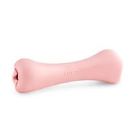 Beco Juguete para Perros - Hueso masticable para Perros con Agujero para golosinas, Juguete de enriquecimiento para Perros, Goma Natural, Rosa