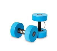 BECO Mancuernas Aquafitness - Mancuernas para trotar, aeróbicos acuáticos y clases de natación, mancuernas de espuma con asa de bucle, 1 par, mediano, 22 x 15 cm