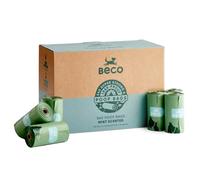 Beco Rollos de bolsas para excrementos de perro, fuertes y grandes, 540 bolsas (36 rollos de 15) con aroma a menta, dispensador compatible con residuos de perros